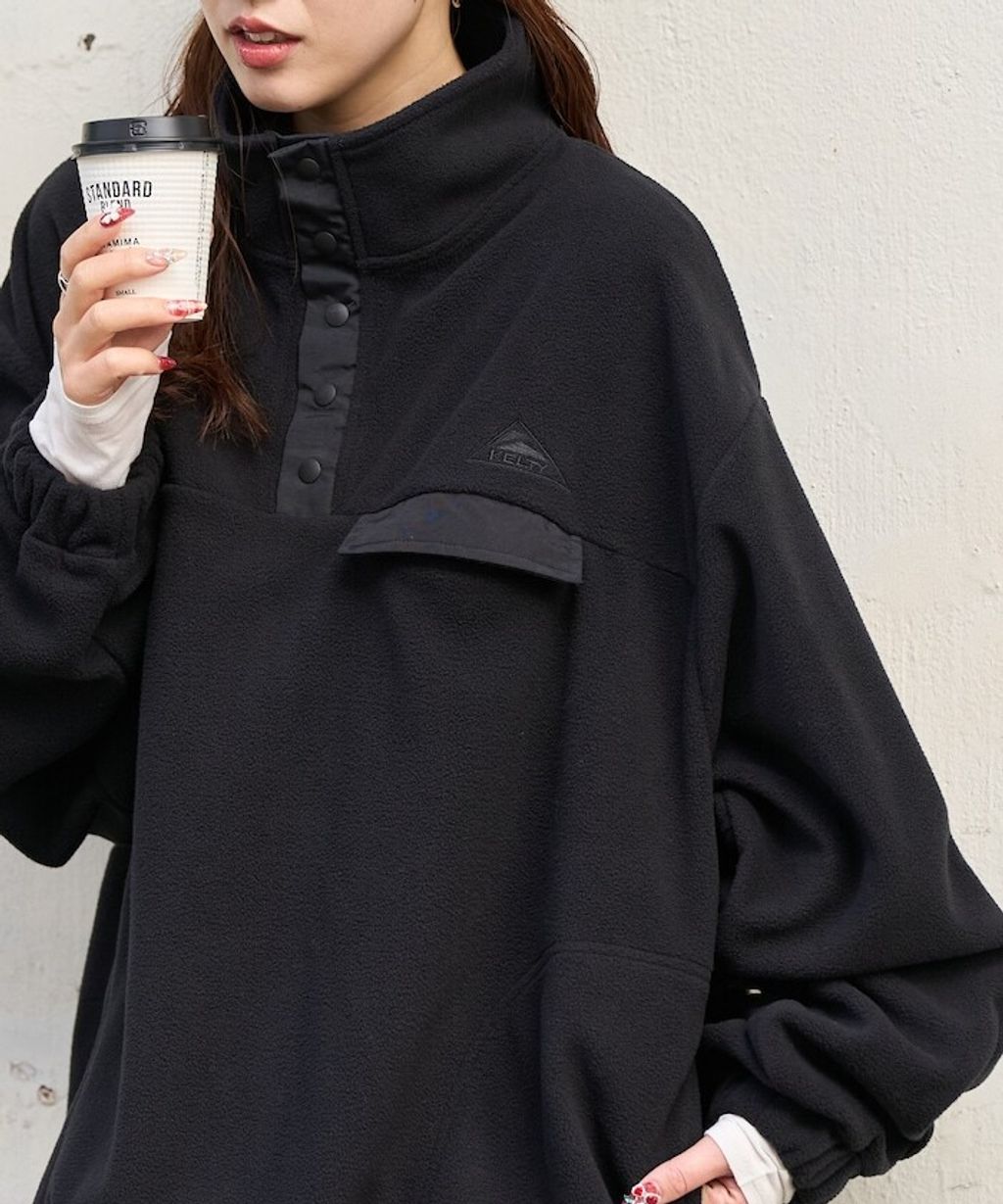 FREAKS STORE x KELTY 下擺防風抽繩寬鬆版型半開襟排扣上衣_32