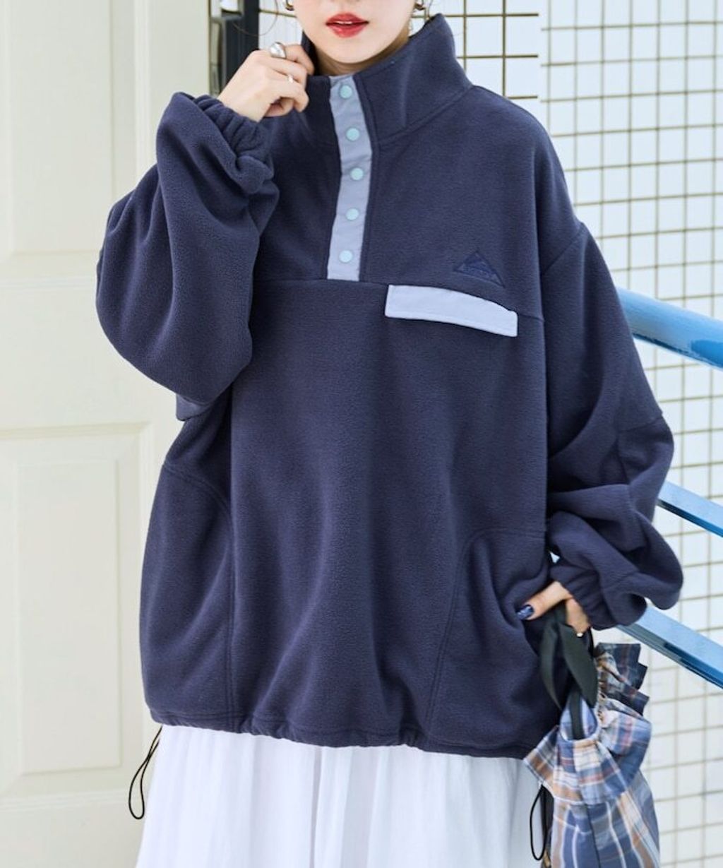 FREAKS STORE x KELTY 下擺防風抽繩寬鬆版型半開襟排扣上衣_26