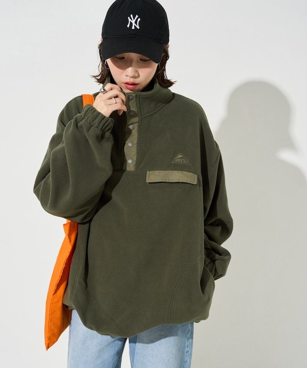 FREAKS STORE x KELTY 下擺防風抽繩寬鬆版型半開襟排扣上衣_10