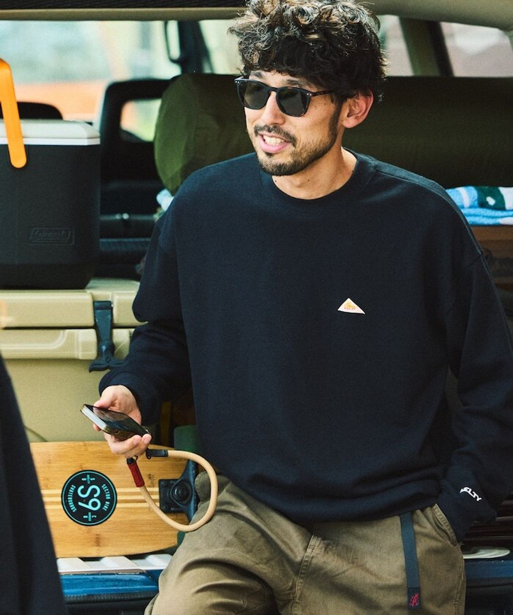 FREAKS STORE x KELTY 復古小標內刷毛Oversize大學T_44