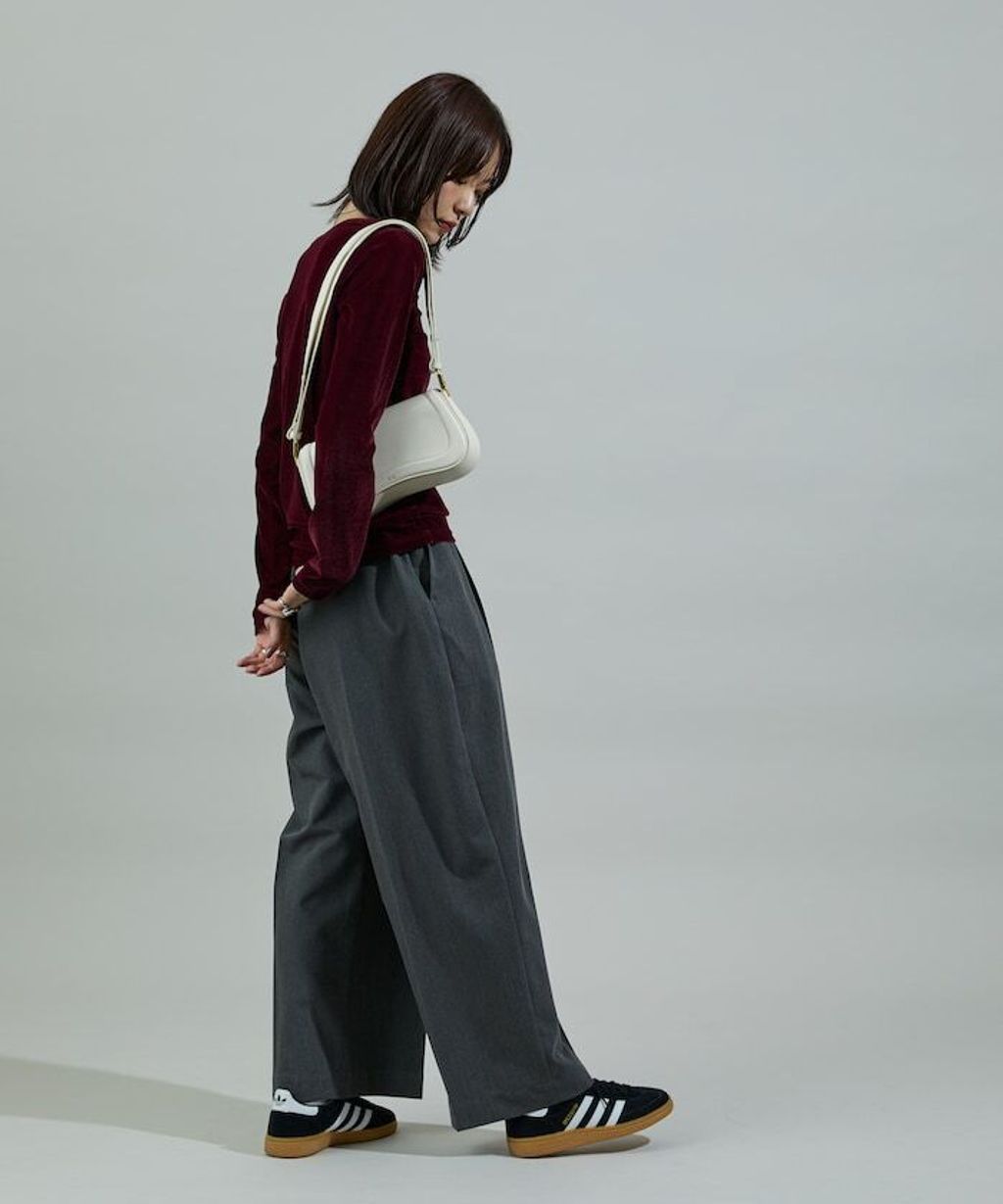 FREAKS STORE 天鵝絨亨利領修身長袖上衣_27