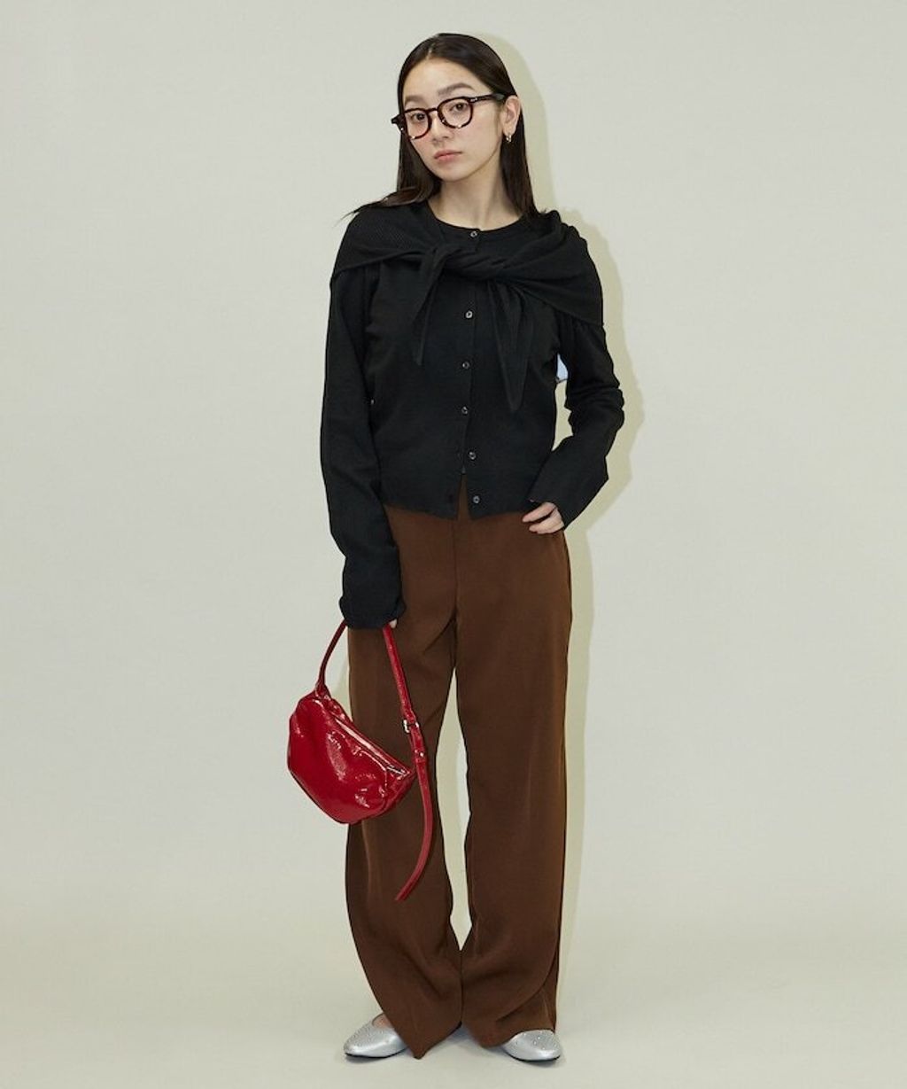 FREAKS STORE 圓領針織親膚開襟衫套組(附多功能披肩)_40