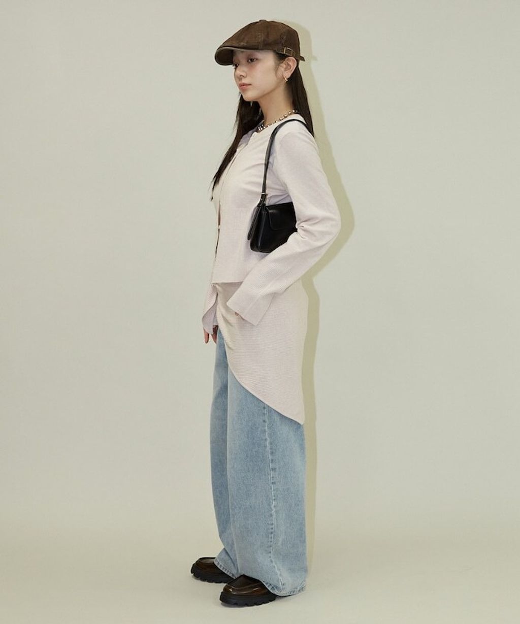 FREAKS STORE 圓領針織親膚開襟衫套組(附多功能披肩)_19