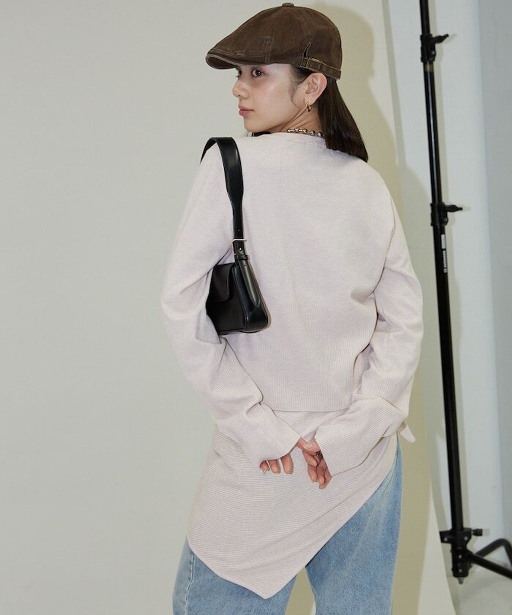 FREAKS STORE 圓領針織親膚開襟衫套組(附多功能披肩)_22