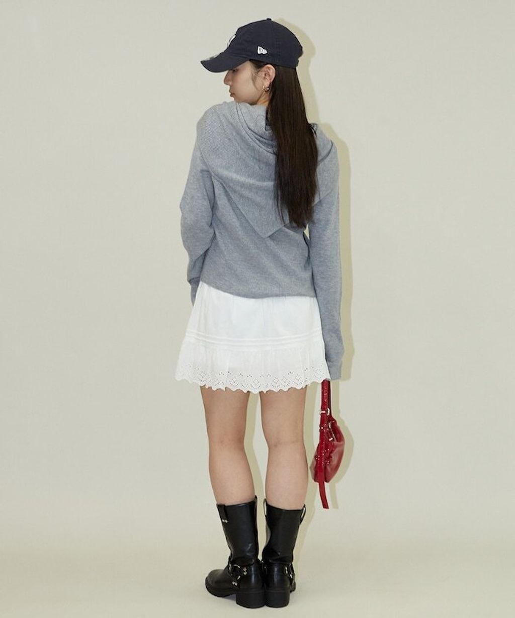 FREAKS STORE 圓領針織親膚開襟衫套組(附多功能披肩)_11