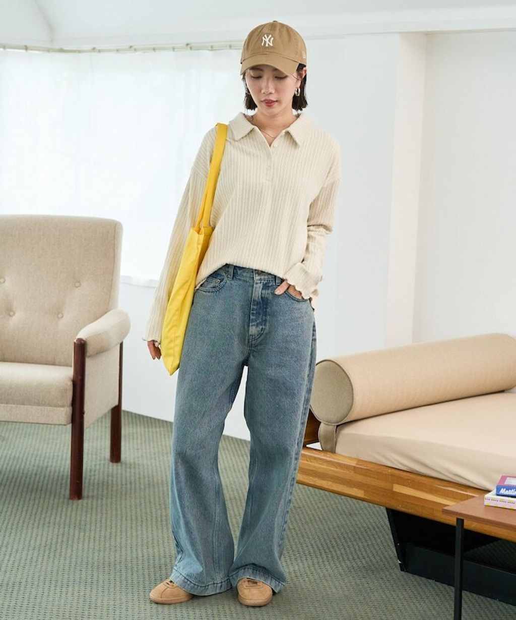 FREAKS STORE 細編麻花保暖POLO領針織上衣_7