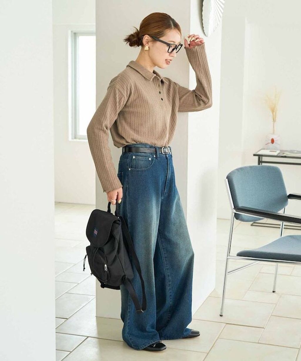 FREAKS STORE 細編麻花保暖POLO領針織上衣_19