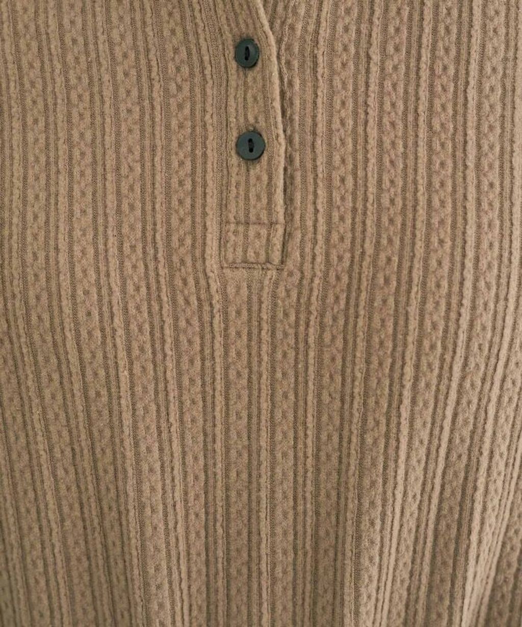 FREAKS STORE 細編麻花保暖POLO領針織上衣_22