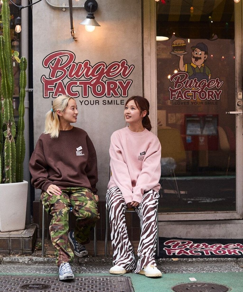 Burger Factory×FREAKS STORE 解構漢堡刷毛大學T_6