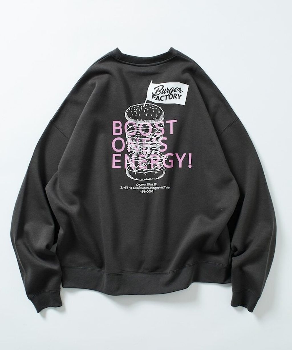 Burger Factory×FREAKS STORE 解構漢堡刷毛大學T_69