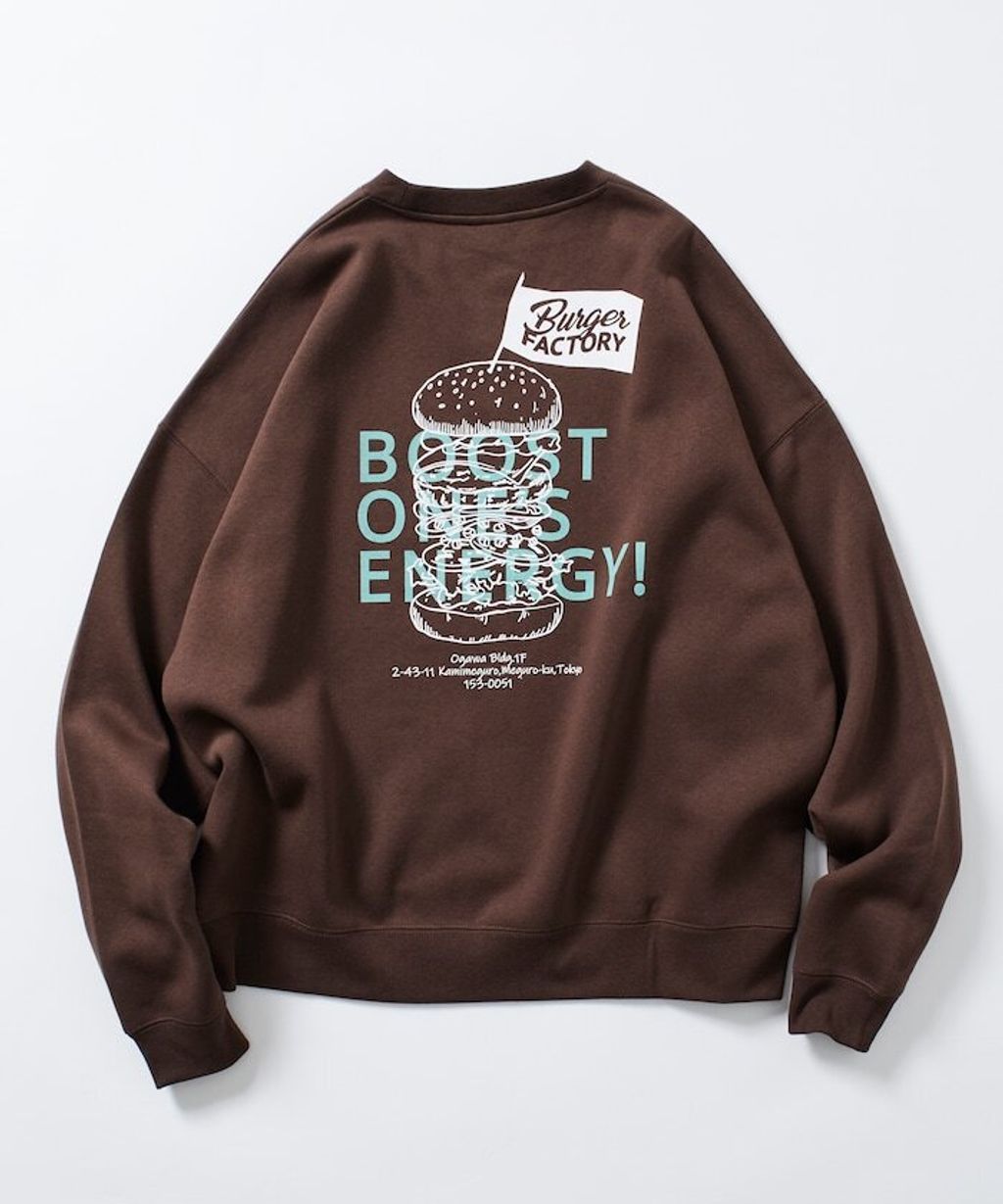 Burger Factory×FREAKS STORE 解構漢堡刷毛大學T_63