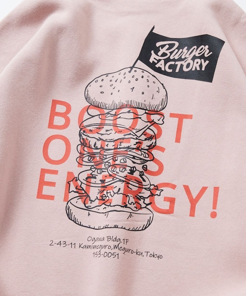 Burger Factory×FREAKS STORE 解構漢堡刷毛大學T_59