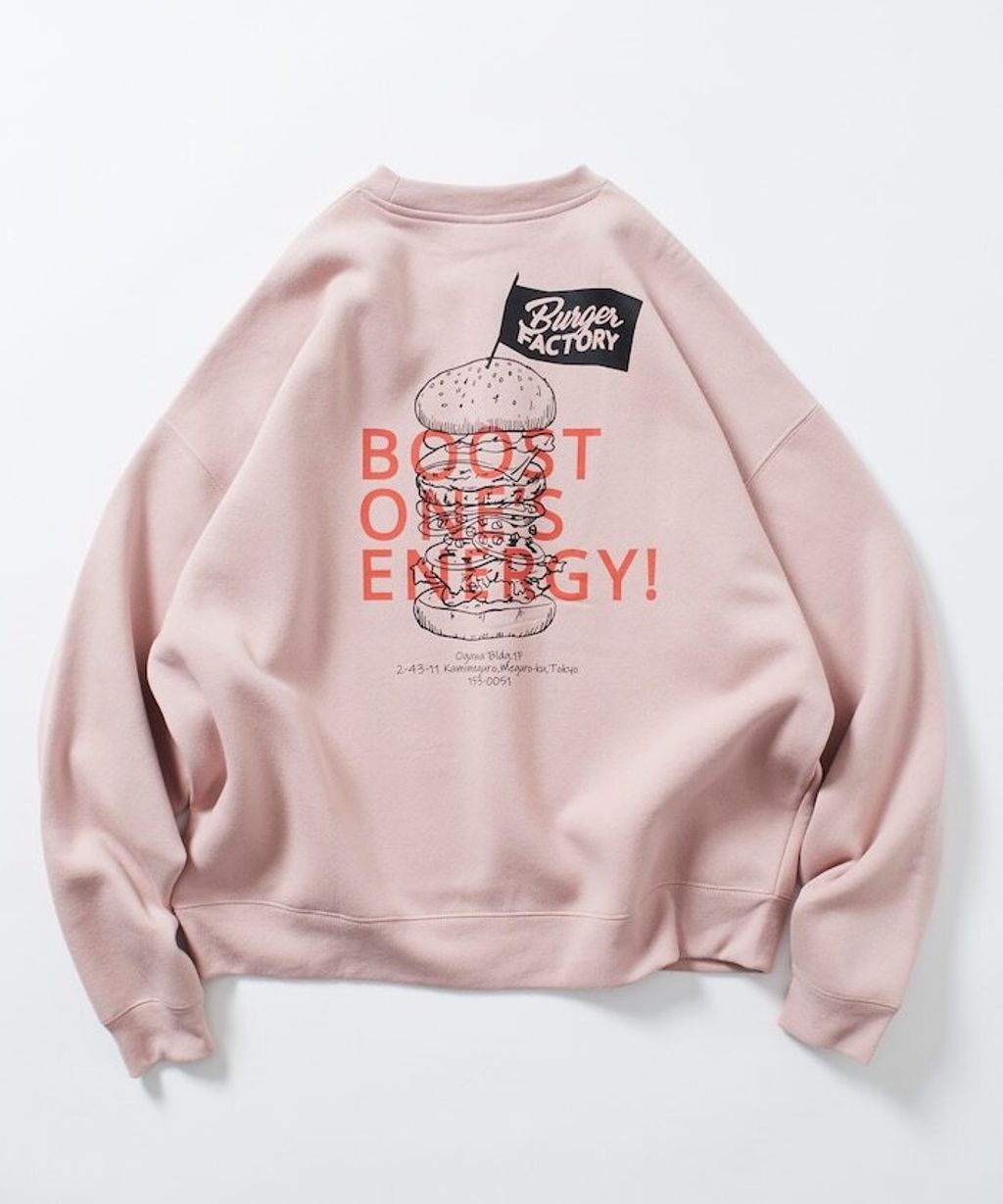 Burger Factory×FREAKS STORE 解構漢堡刷毛大學T_57