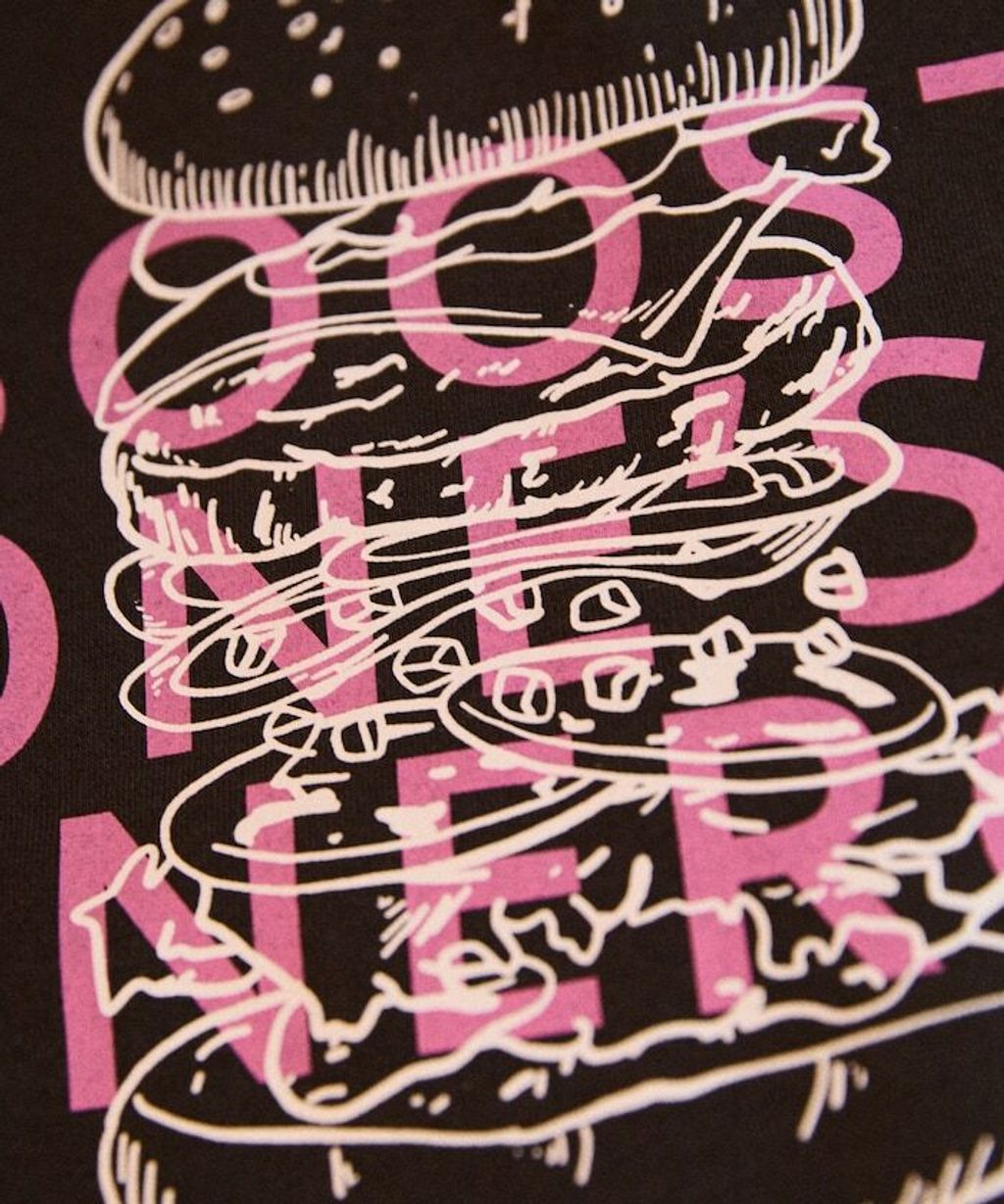 Burger Factory×FREAKS STORE 解構漢堡刷毛大學T_42