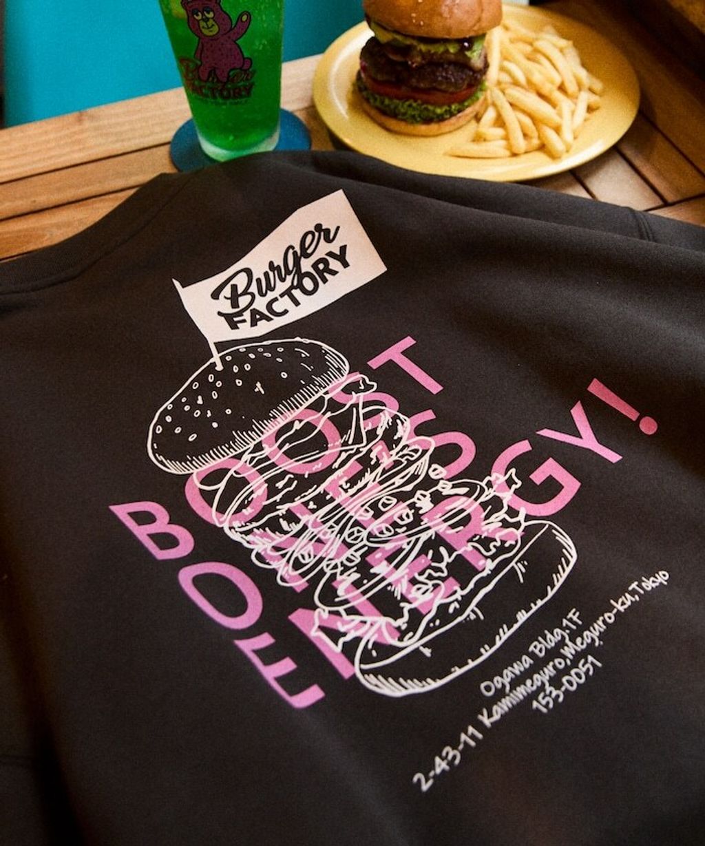 Burger Factory×FREAKS STORE 解構漢堡刷毛大學T_41