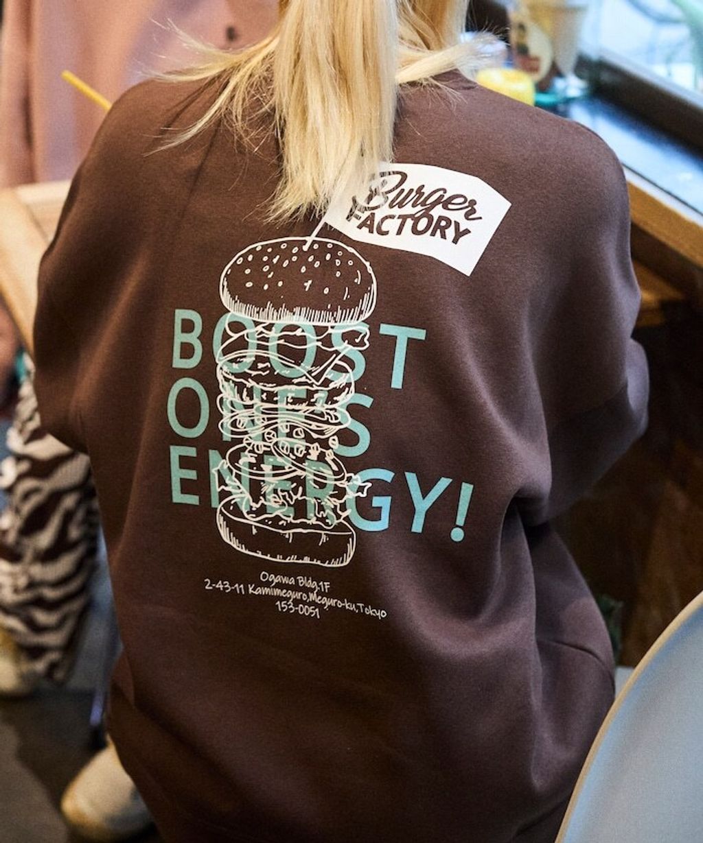 Burger Factory×FREAKS STORE 解構漢堡刷毛大學T_35