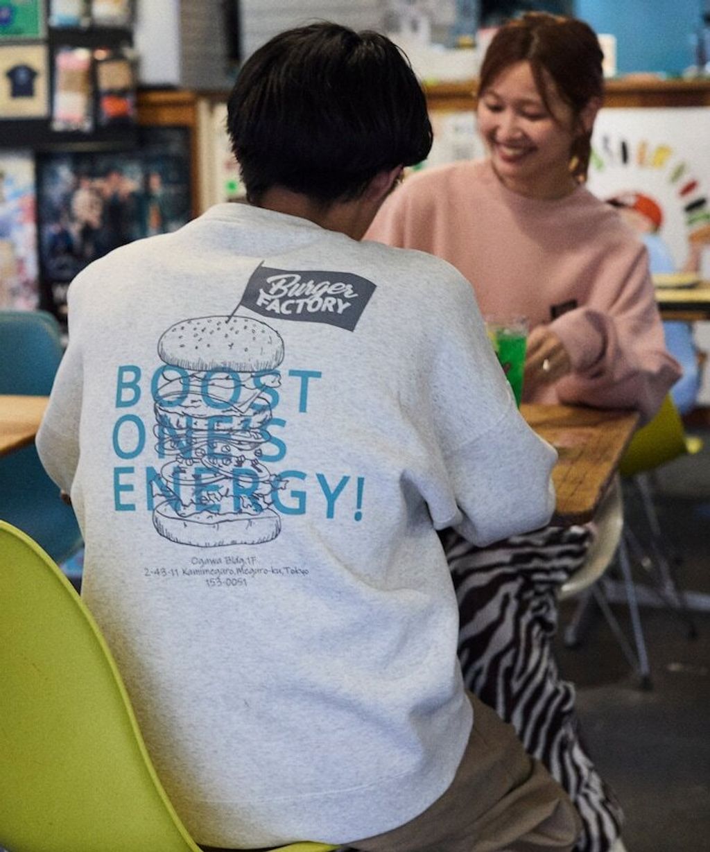 Burger Factory×FREAKS STORE 解構漢堡刷毛大學T_18