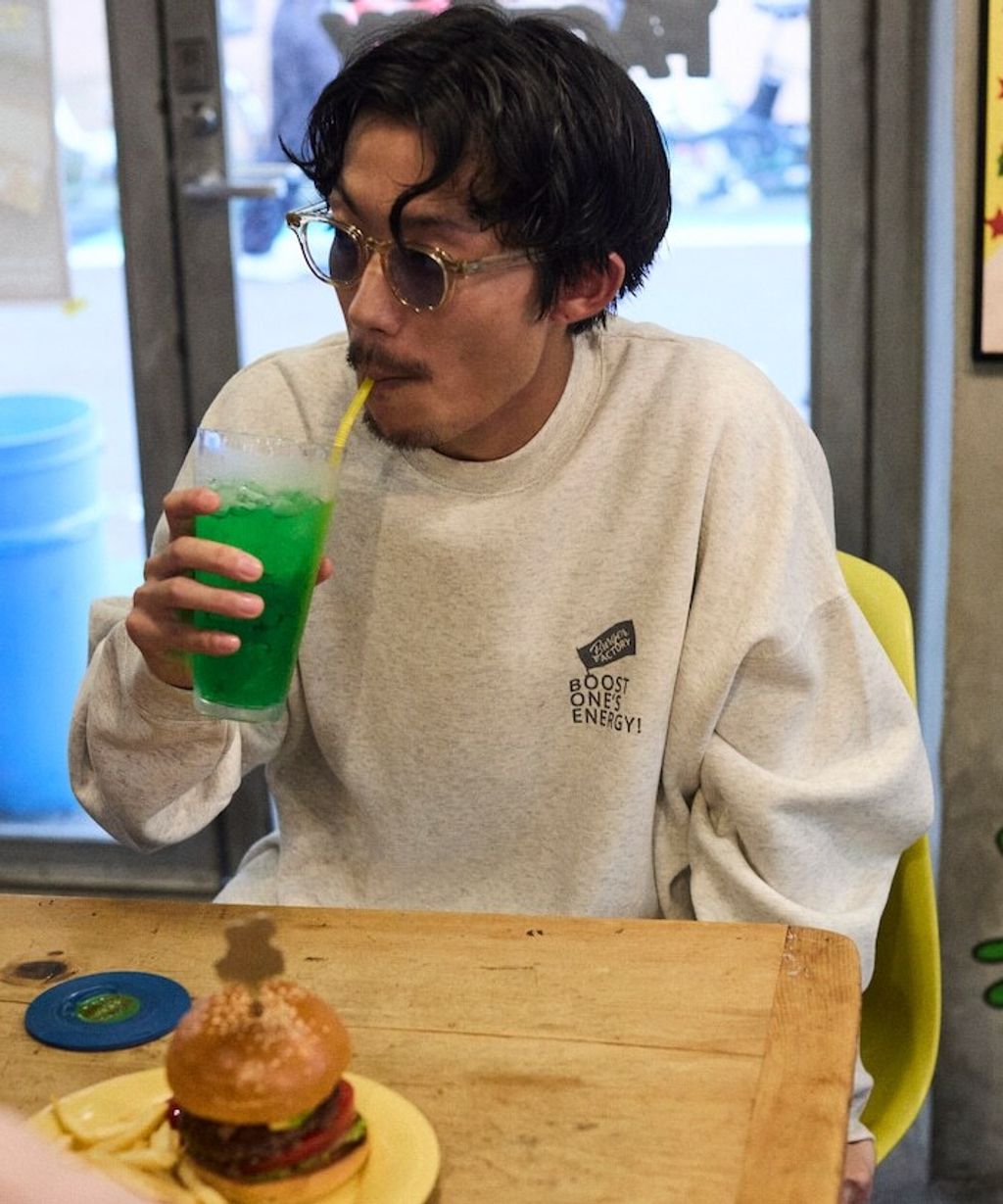 Burger Factory×FREAKS STORE 解構漢堡刷毛大學T_22