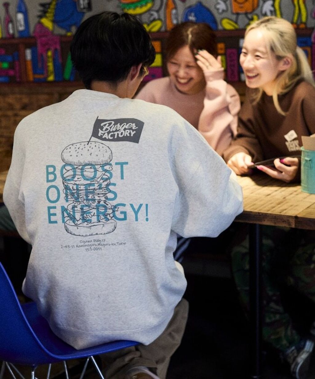 Burger Factory×FREAKS STORE 解構漢堡刷毛大學T_16