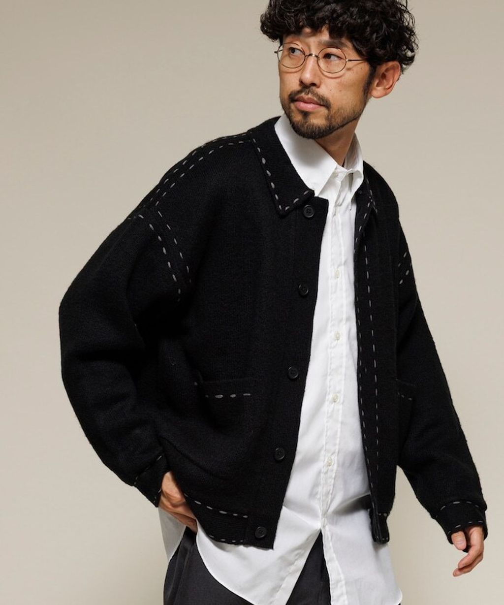 FREAKS STORE 手縫感厚實開襟衫_3