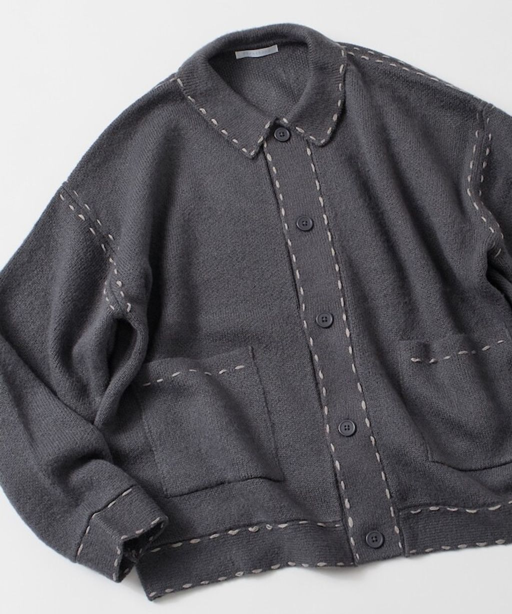 FREAKS STORE 手縫感厚實開襟衫_7