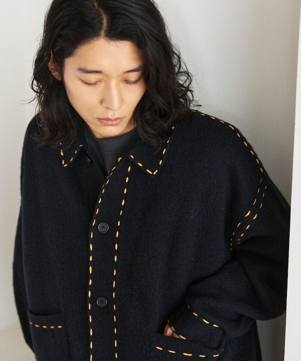 FREAKS STORE 手縫感厚實開襟衫_5