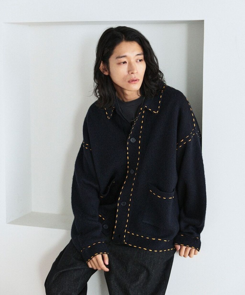 FREAKS STORE 手縫感厚實開襟衫_4