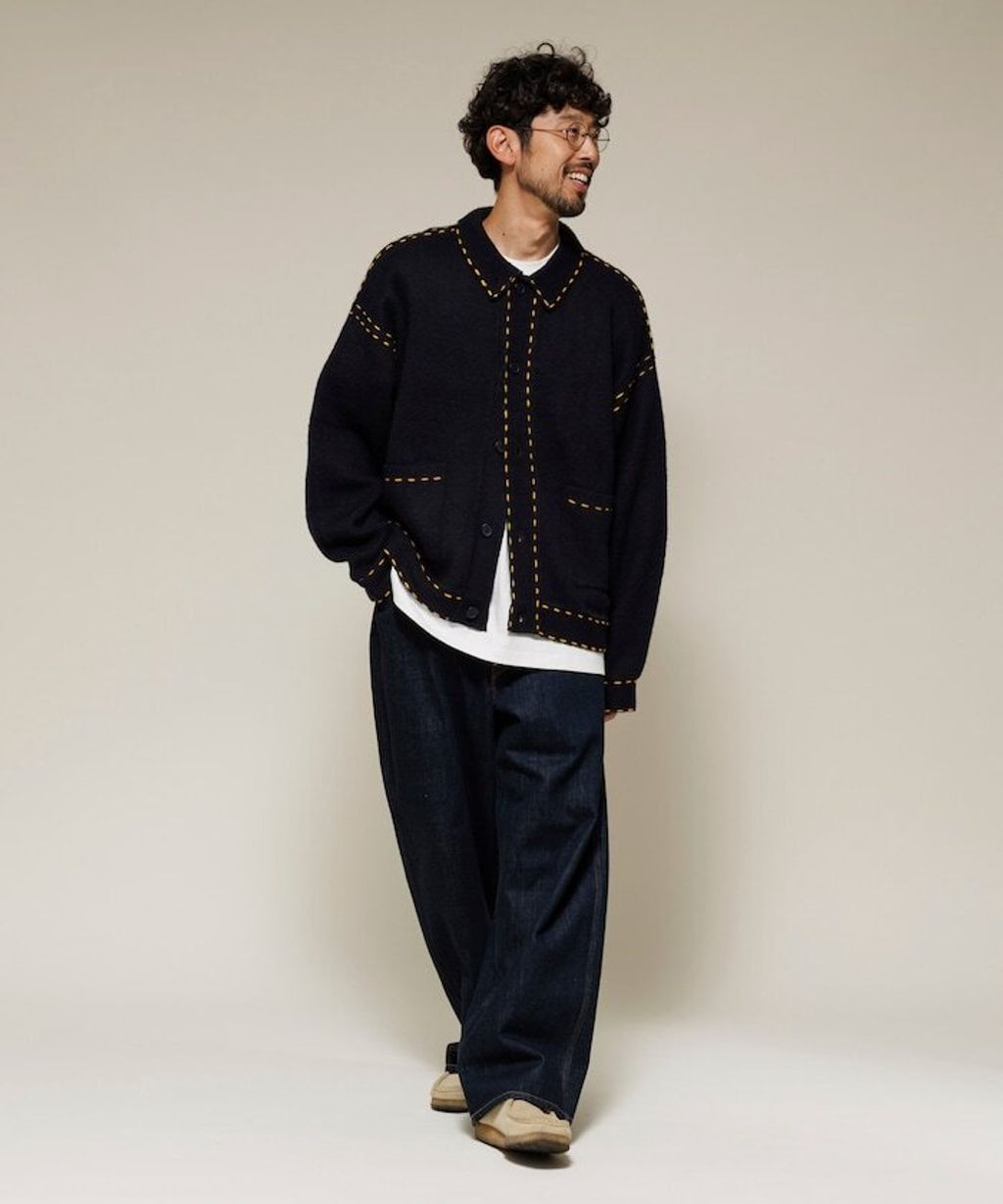 FREAKS STORE 手縫感厚實開襟衫_77