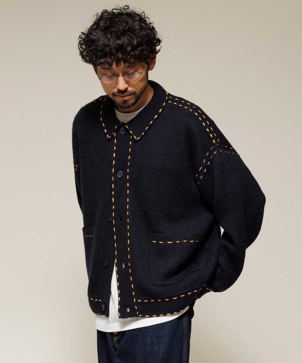 FREAKS STORE 手縫感厚實開襟衫_73