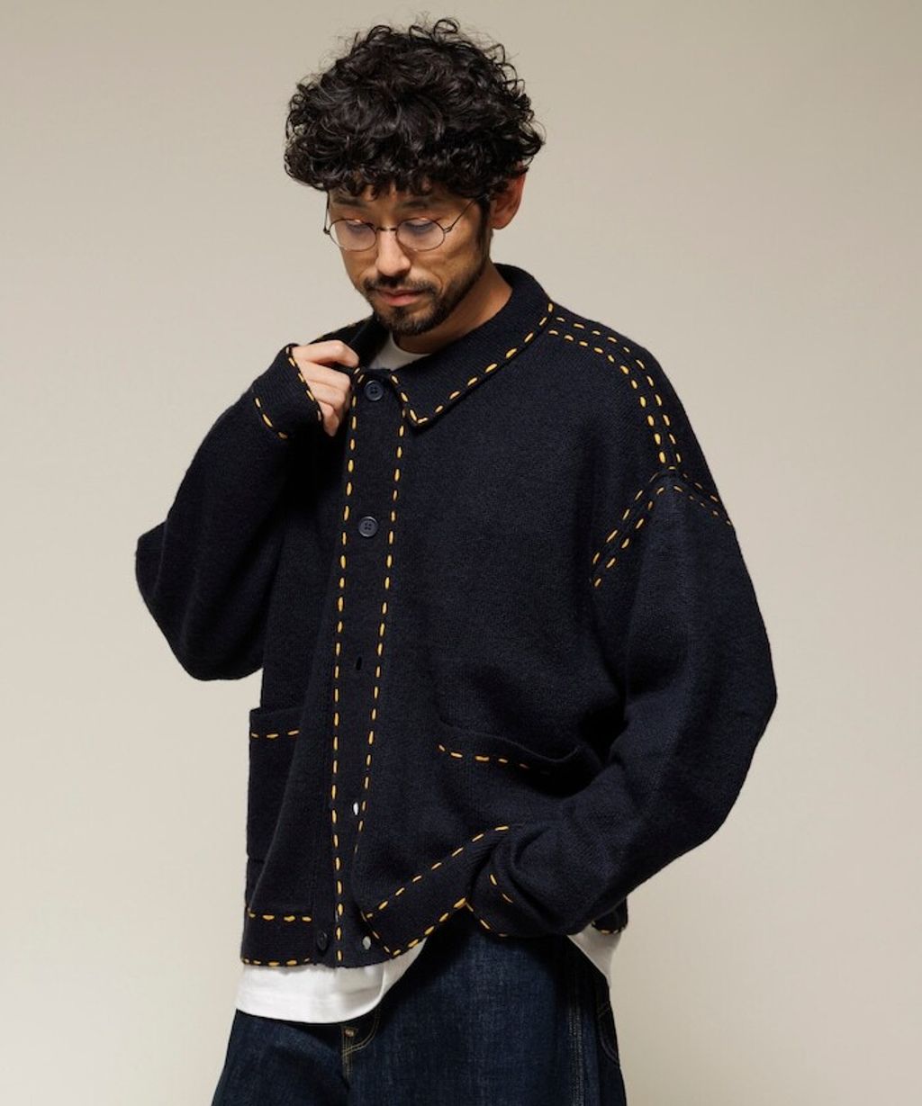 FREAKS STORE 手縫感厚實開襟衫_72