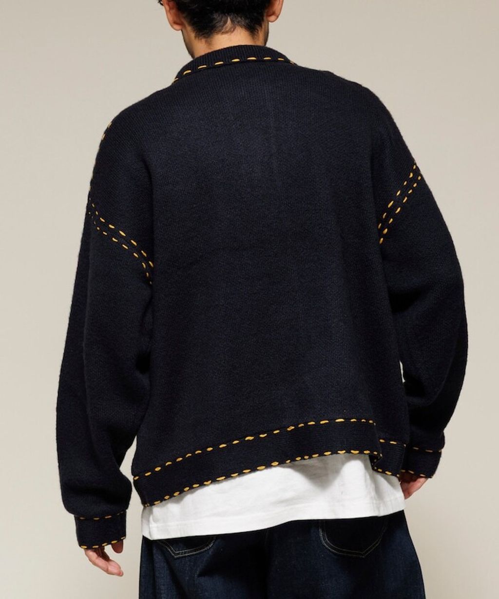 FREAKS STORE 手縫感厚實開襟衫_74