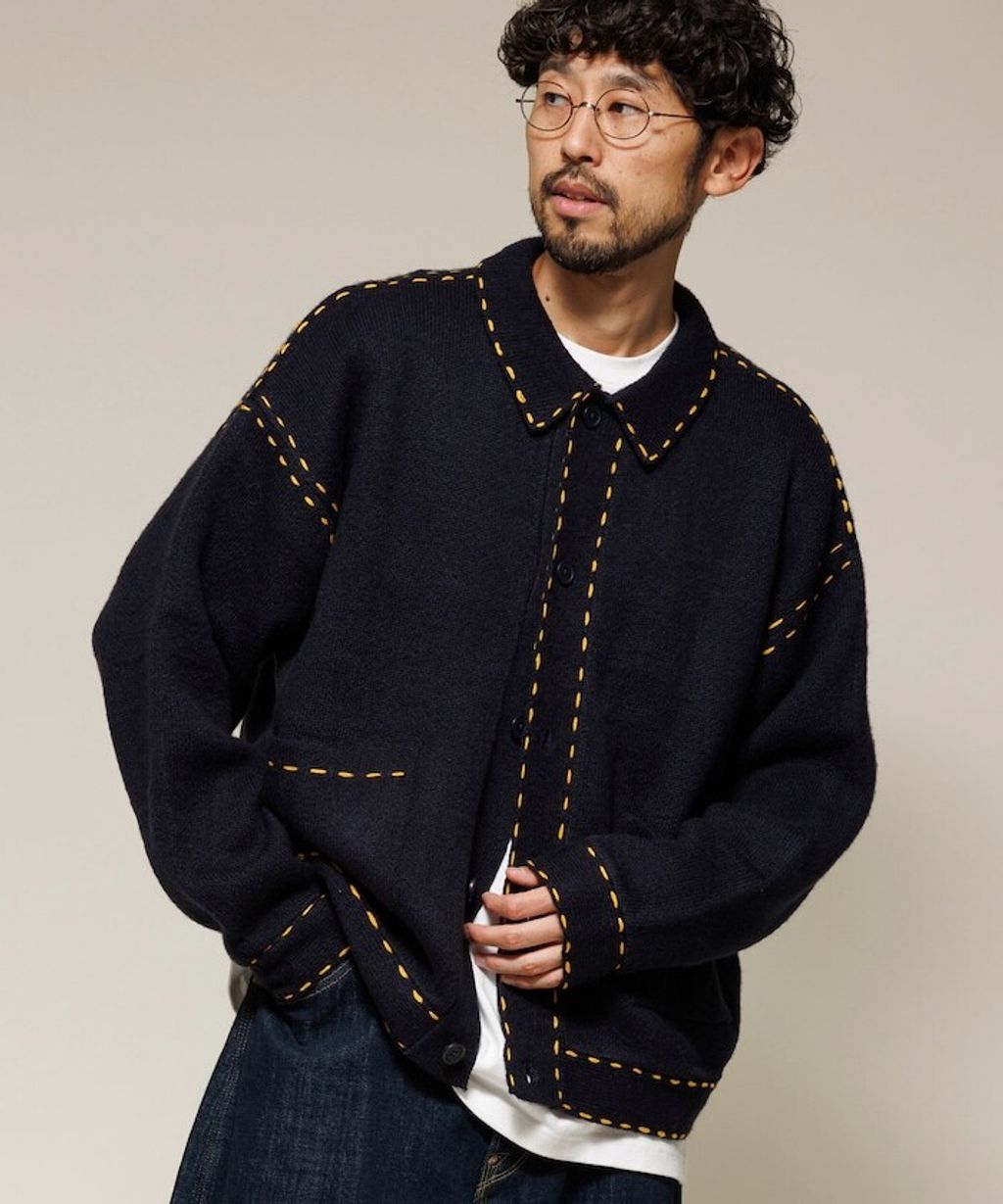 FREAKS STORE 手縫感厚實開襟衫_69