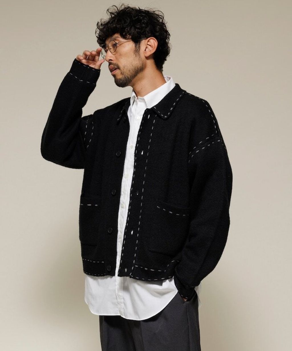 FREAKS STORE 手縫感厚實開襟衫_58