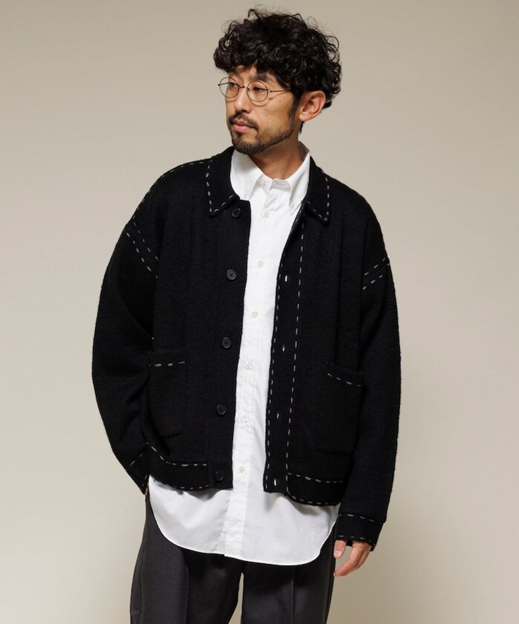 FREAKS STORE 手縫感厚實開襟衫_59