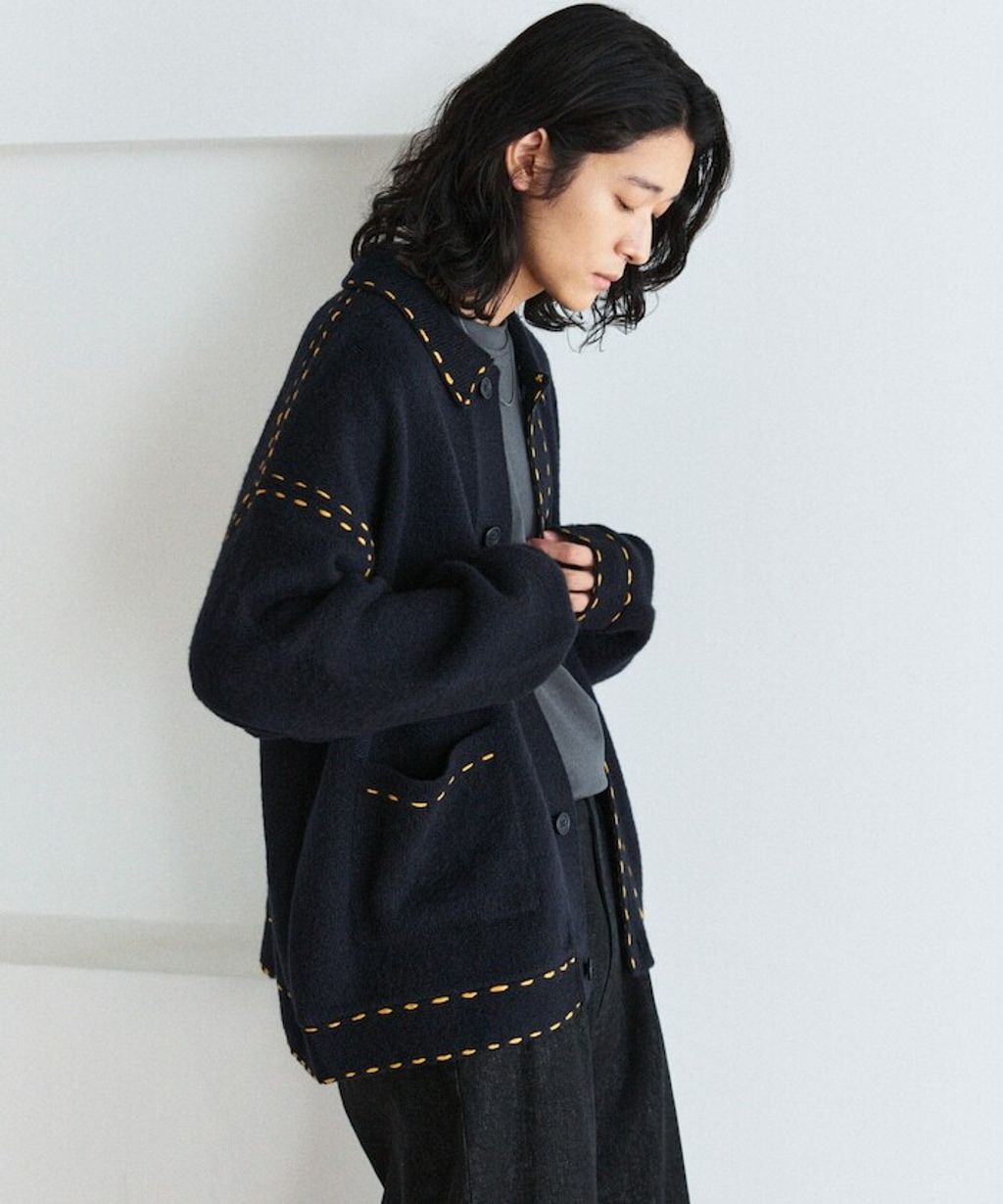 FREAKS STORE 手縫感厚實開襟衫_13