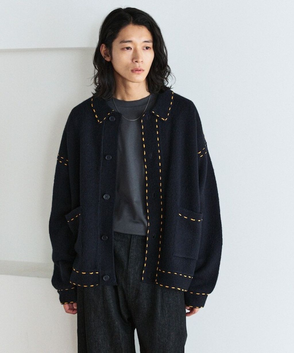 FREAKS STORE 手縫感厚實開襟衫_9