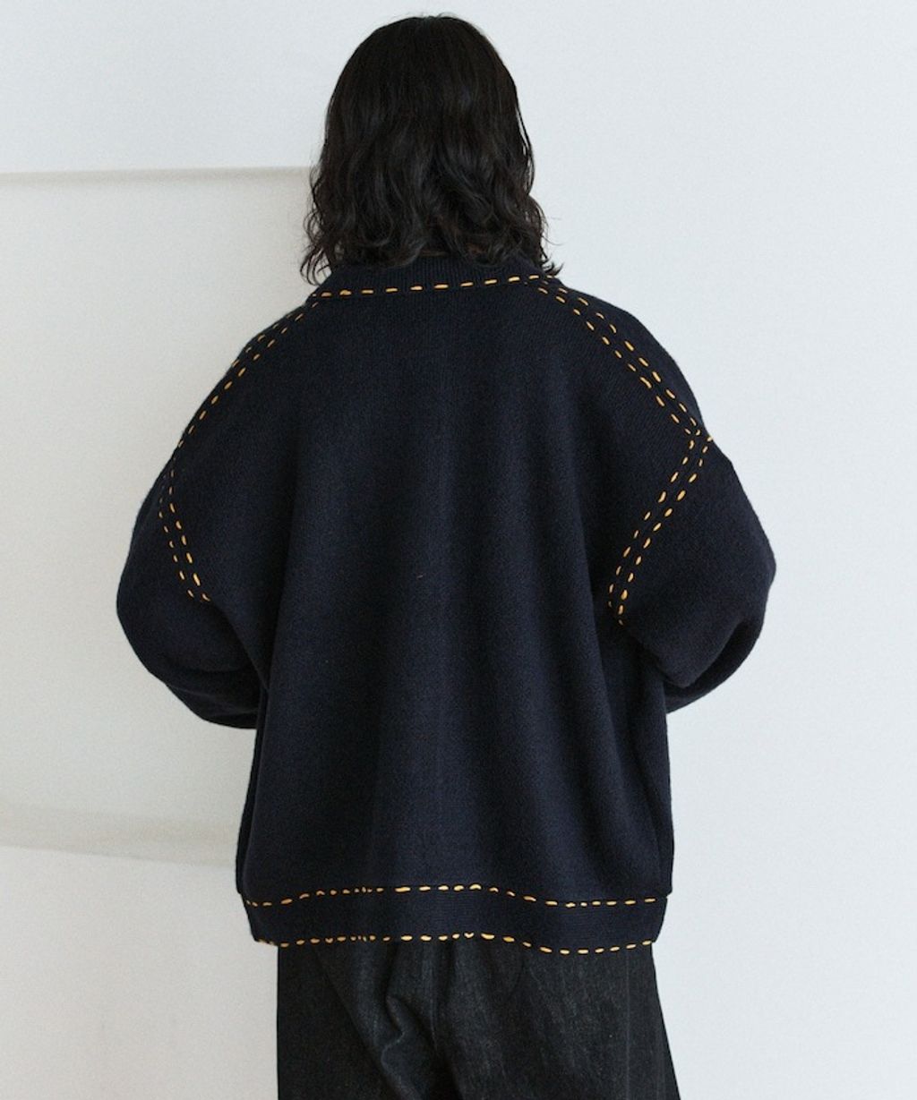 FREAKS STORE 手縫感厚實開襟衫_14