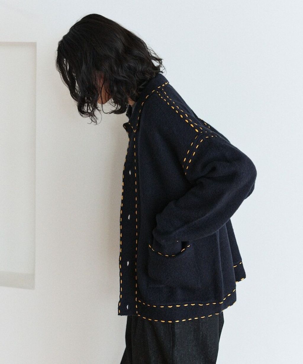 FREAKS STORE 手縫感厚實開襟衫_16