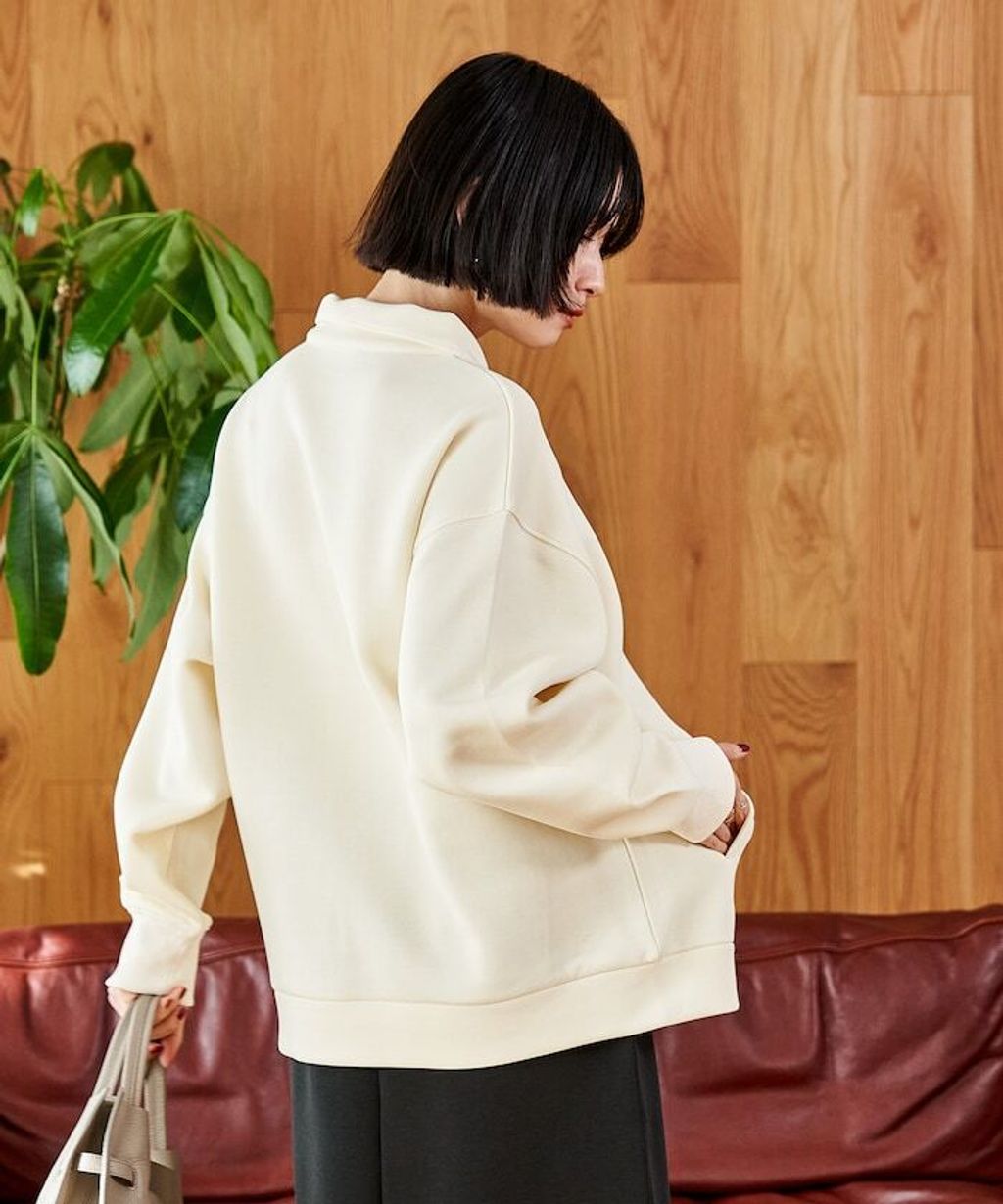 FREAKS STORE 太空棉半開襟上衣+修身長裙兩套組_80