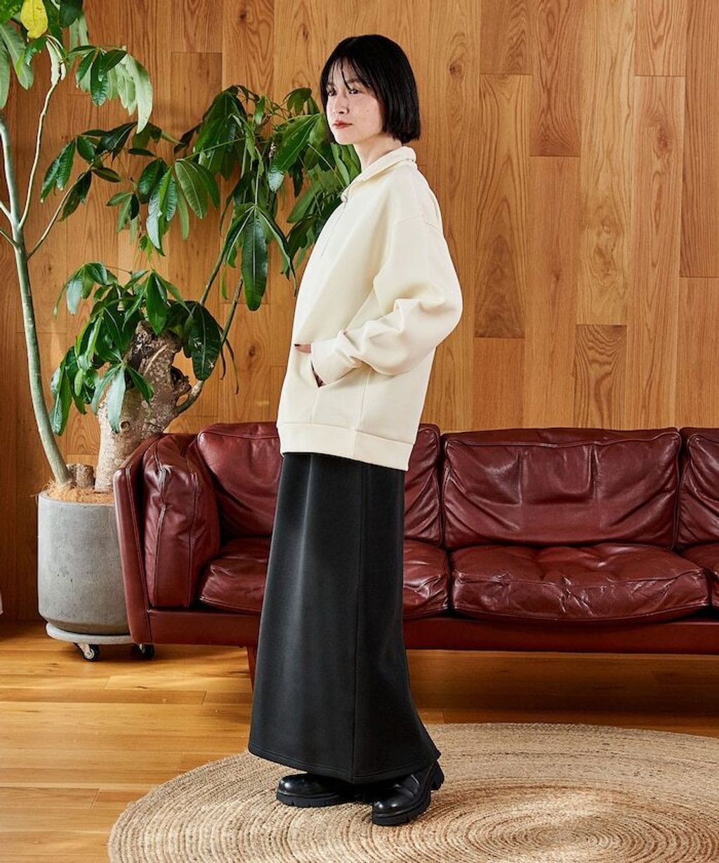 FREAKS STORE 太空棉半開襟上衣+修身長裙兩套組_70