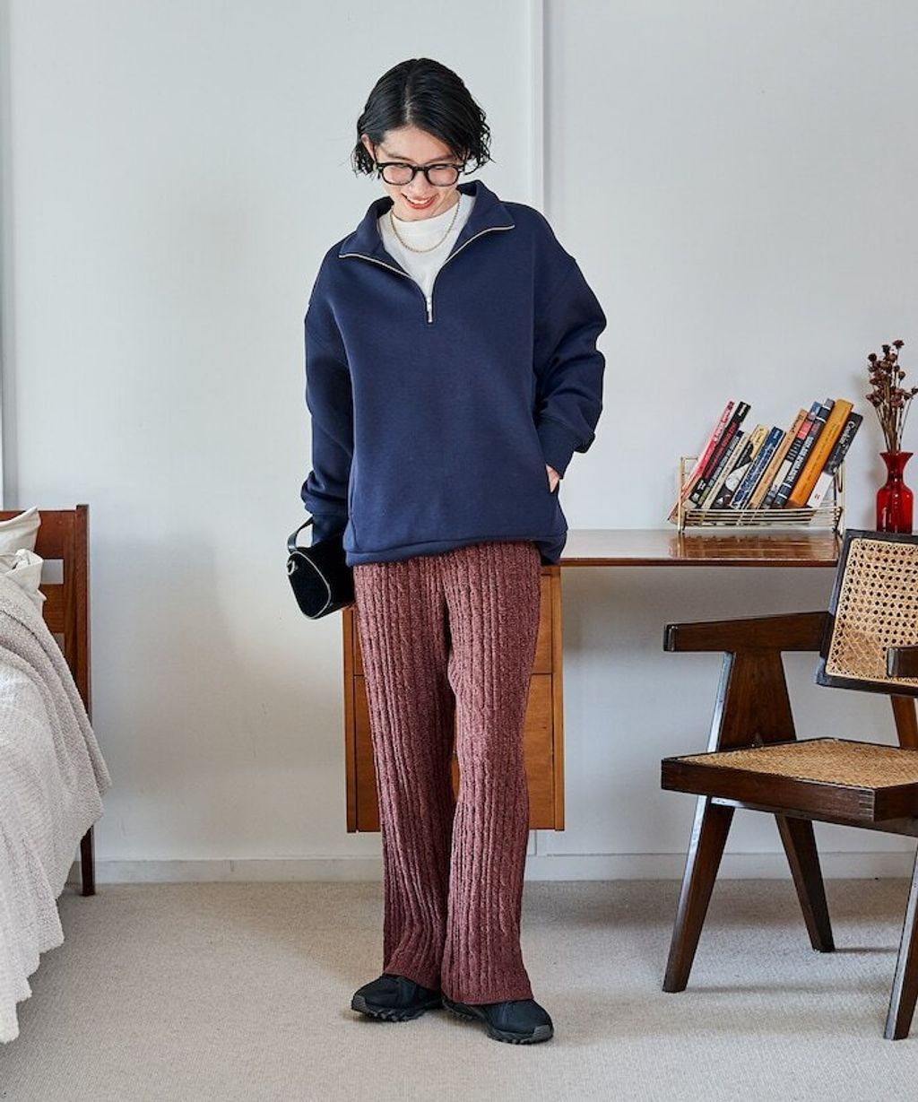 FREAKS STORE 太空棉半開襟上衣+修身長裙兩套組_30