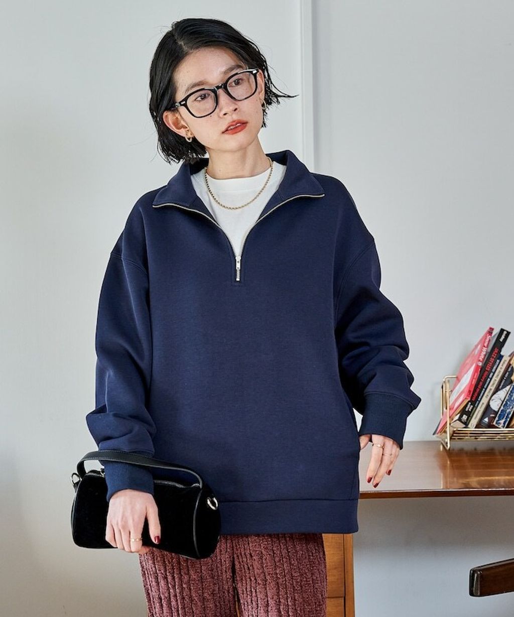 FREAKS STORE 太空棉半開襟上衣+修身長裙兩套組_31