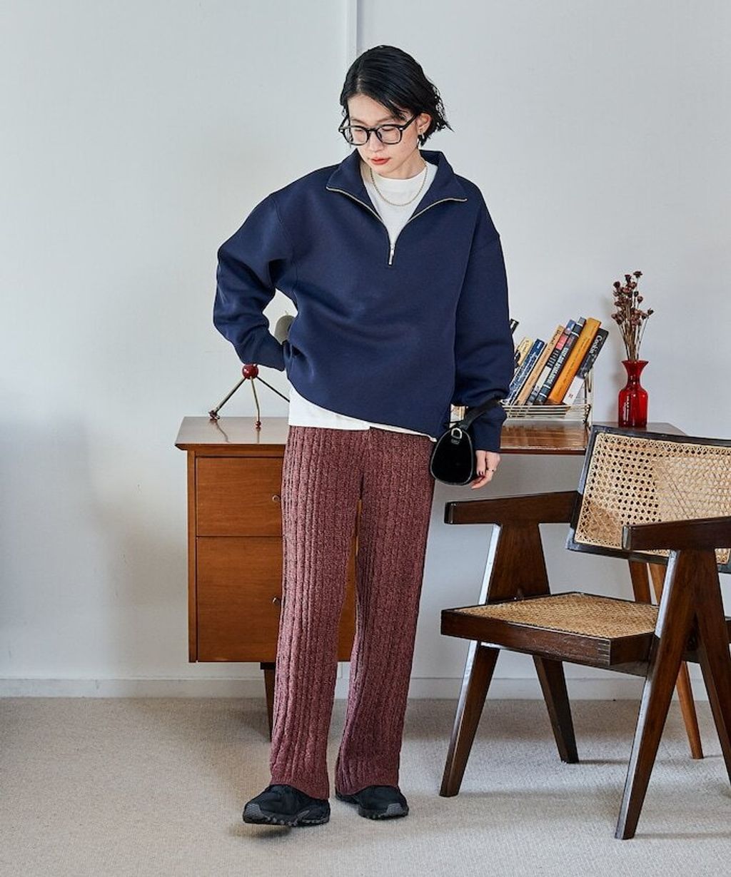 FREAKS STORE 太空棉半開襟上衣+修身長裙兩套組_26