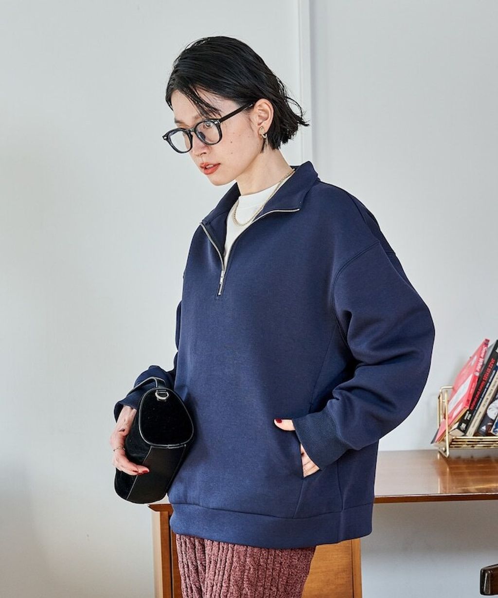 FREAKS STORE 太空棉半開襟上衣+修身長裙兩套組_32