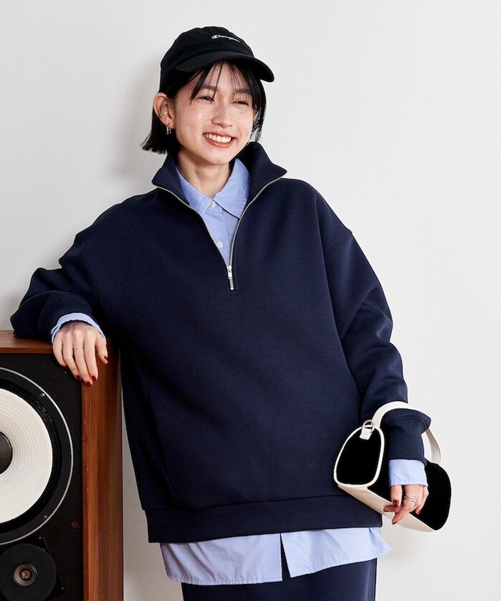 FREAKS STORE 太空棉半開襟上衣+修身長裙兩套組_17