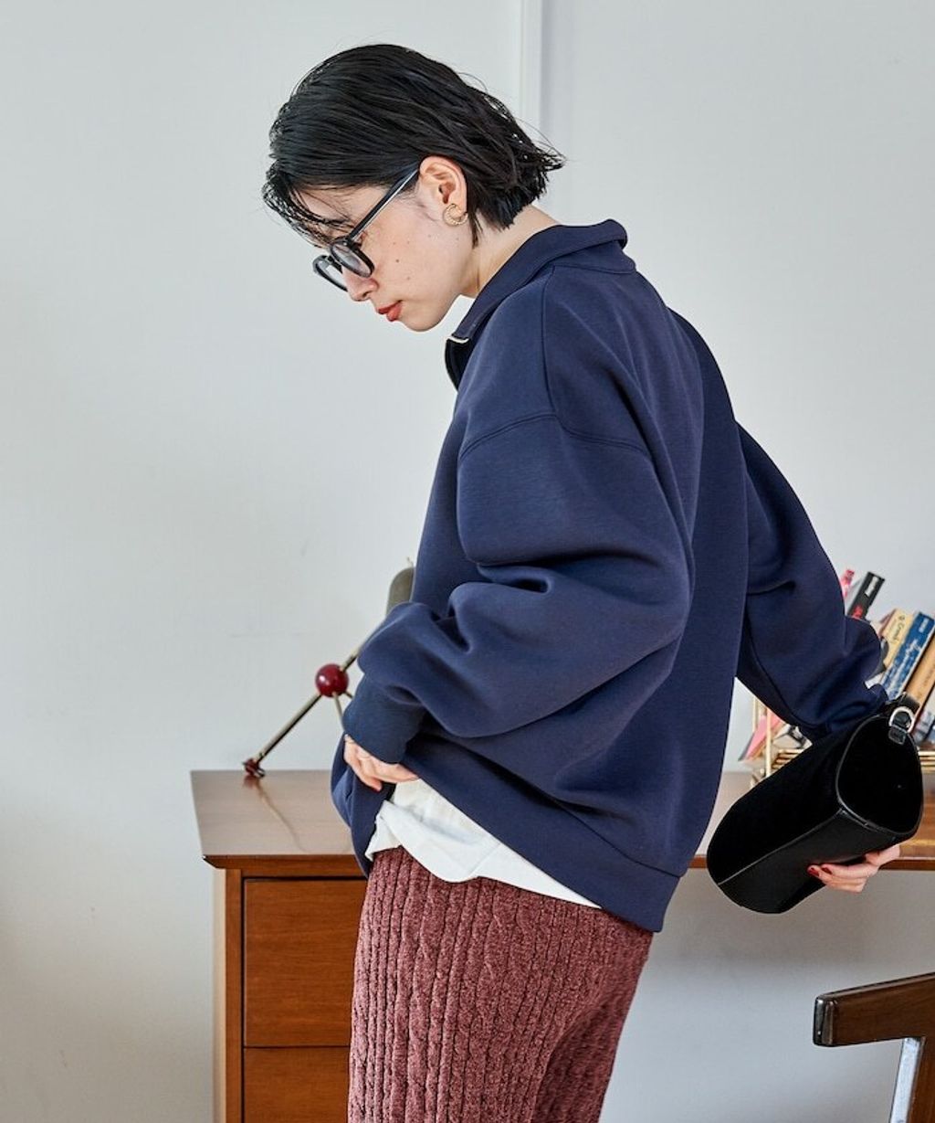 FREAKS STORE 太空棉半開襟上衣+修身長裙兩套組_33