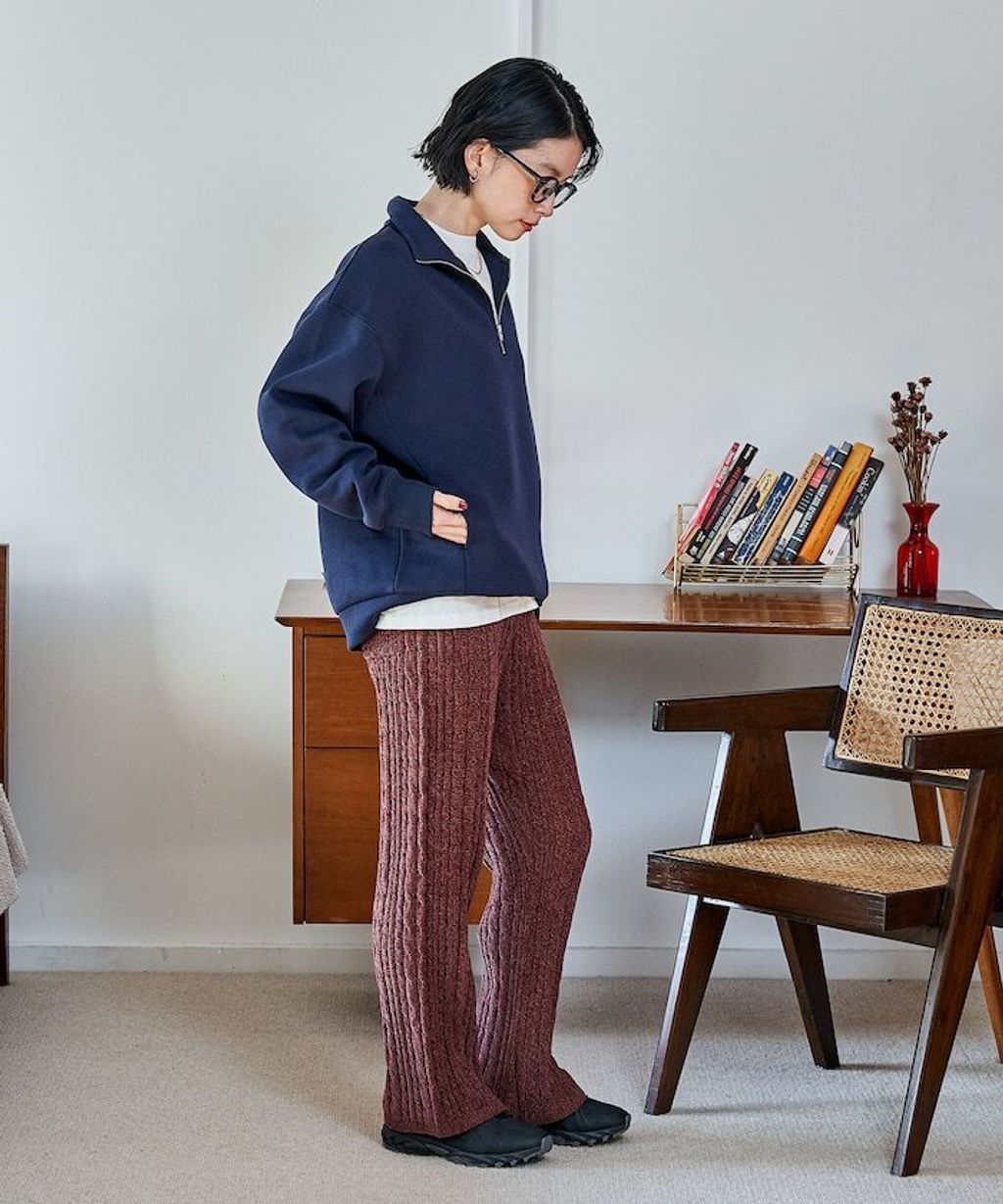 FREAKS STORE 太空棉半開襟上衣+修身長裙兩套組_28