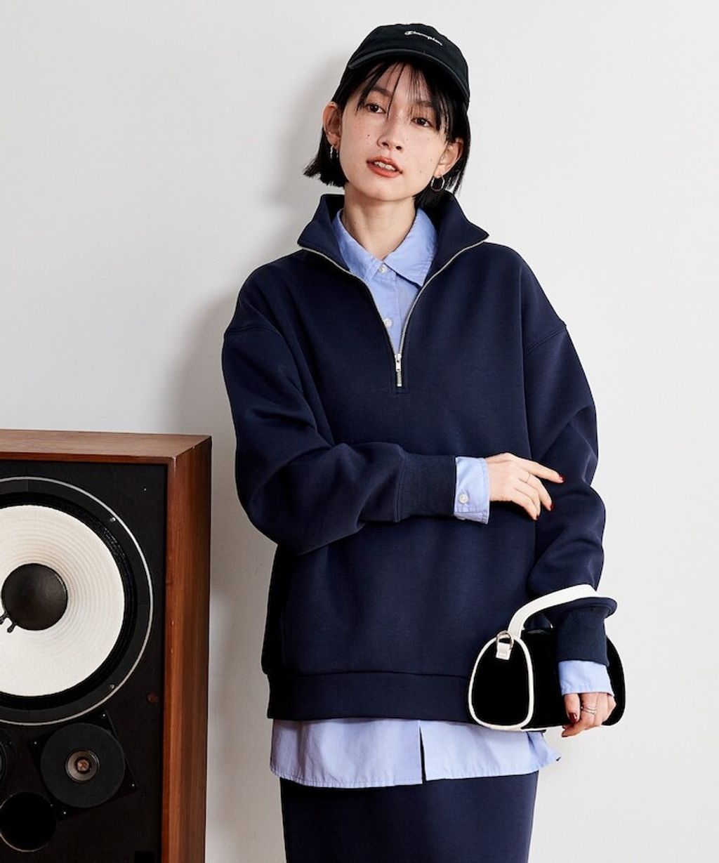 FREAKS STORE 太空棉半開襟上衣+修身長裙兩套組_20