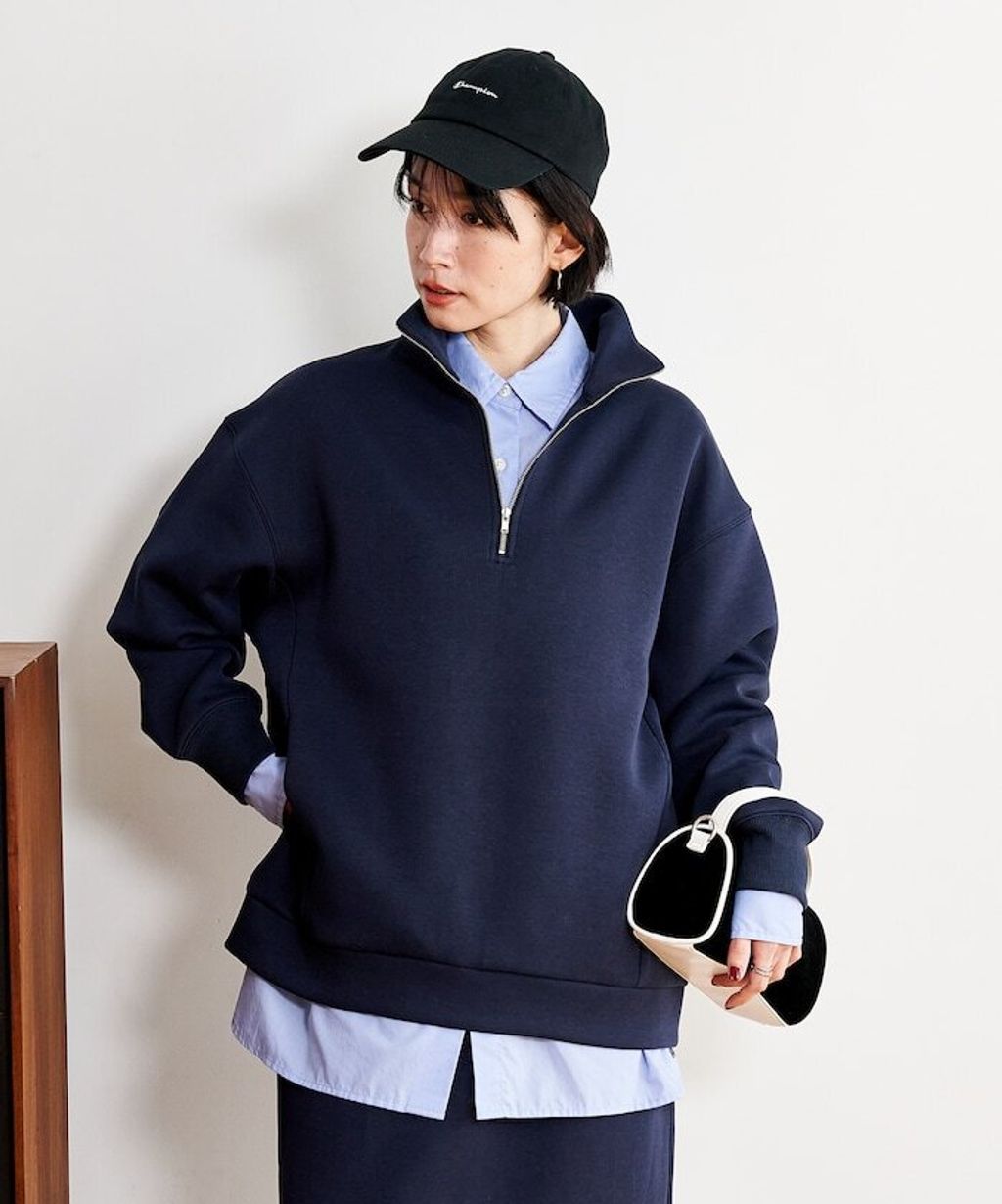 FREAKS STORE 太空棉半開襟上衣+修身長裙兩套組_14