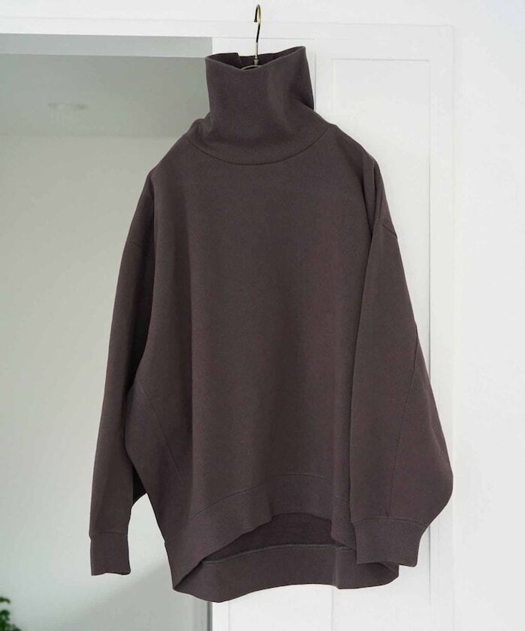 FREAKS STORE 高磅內刷毛高領立體剪裁保暖大學T_5